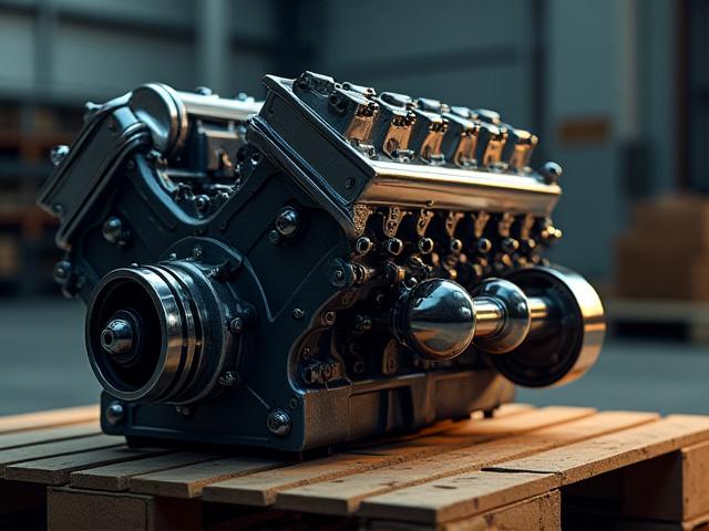 Automotive assembly parts ready for shipping