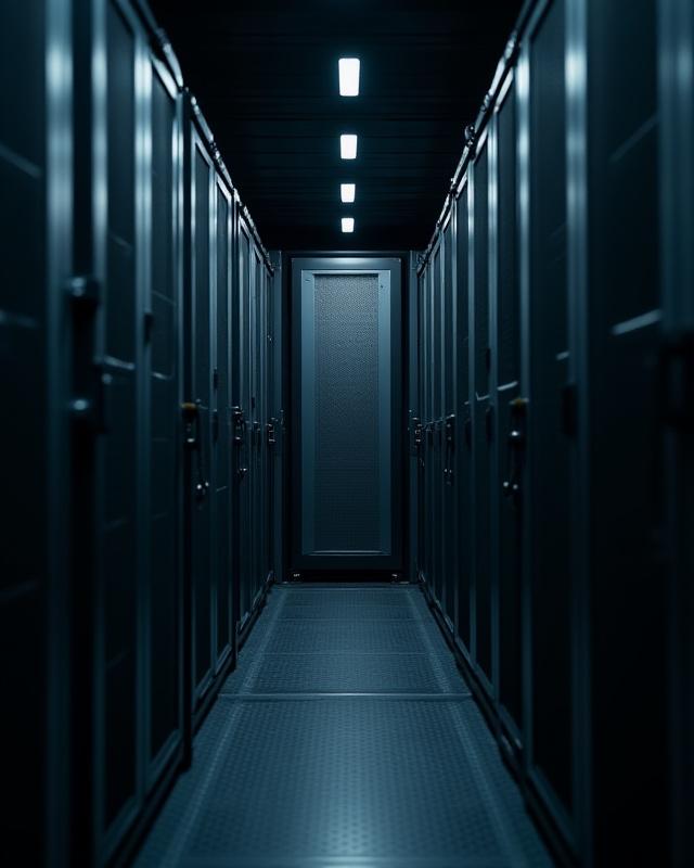 Securely packed server racks in transit