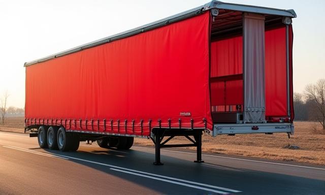 Conestoga curtain-side trailer